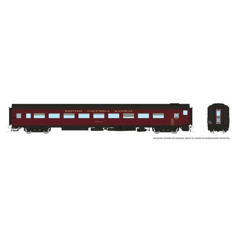 HO Lightweight Coach: BC Rail: #156230 Porteau