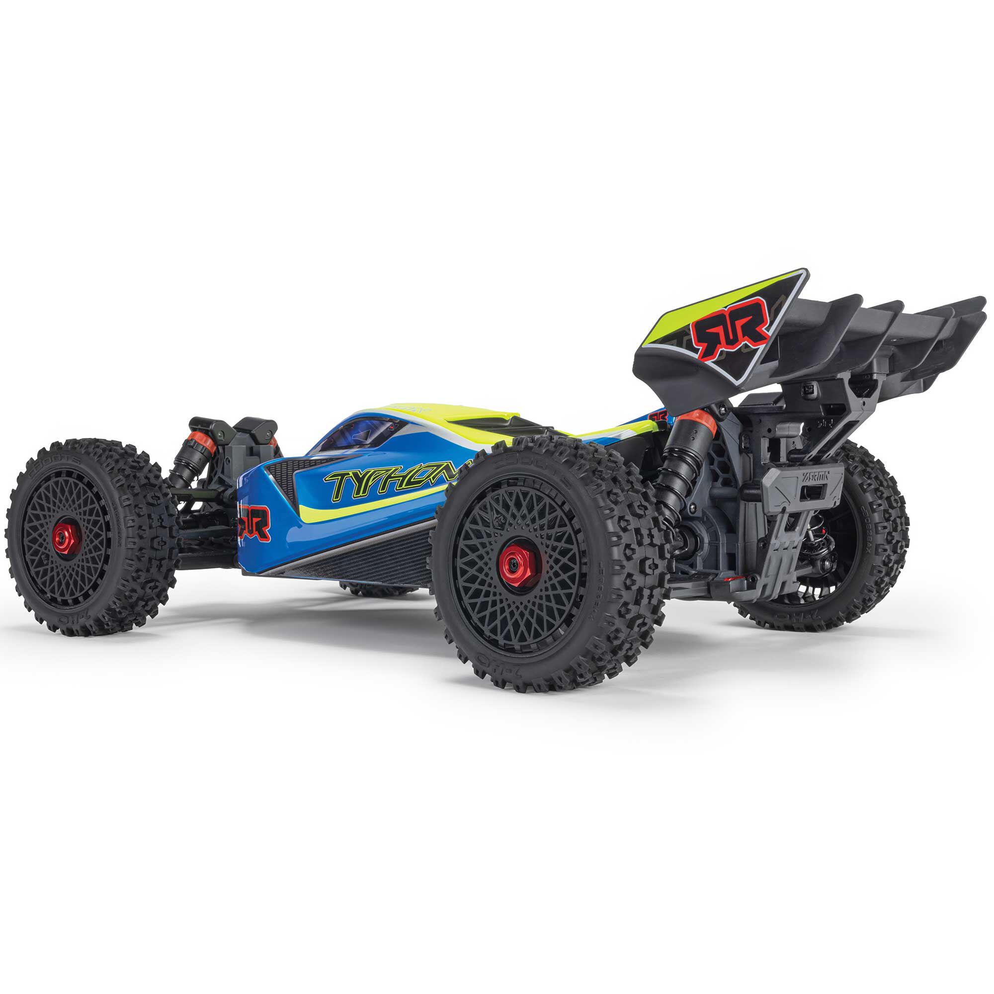 ARRMA 1/8 TYPHON MEGA 665 4X4 RTR Brushed Buggy, Blue | Tower Hobbies