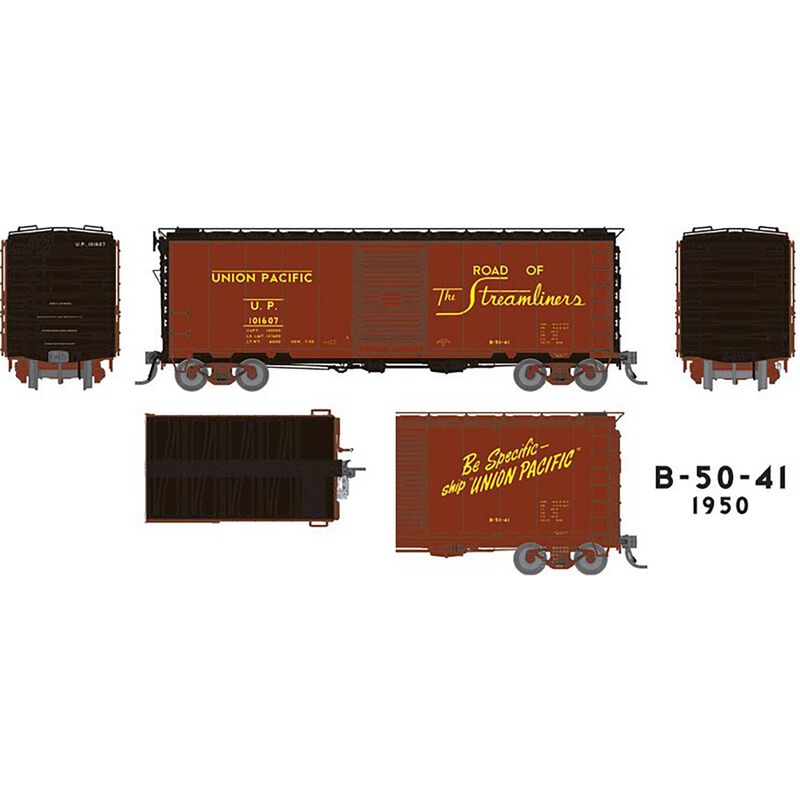 HO UP 40' B-50-41 Boxcar UP Delivery, Single