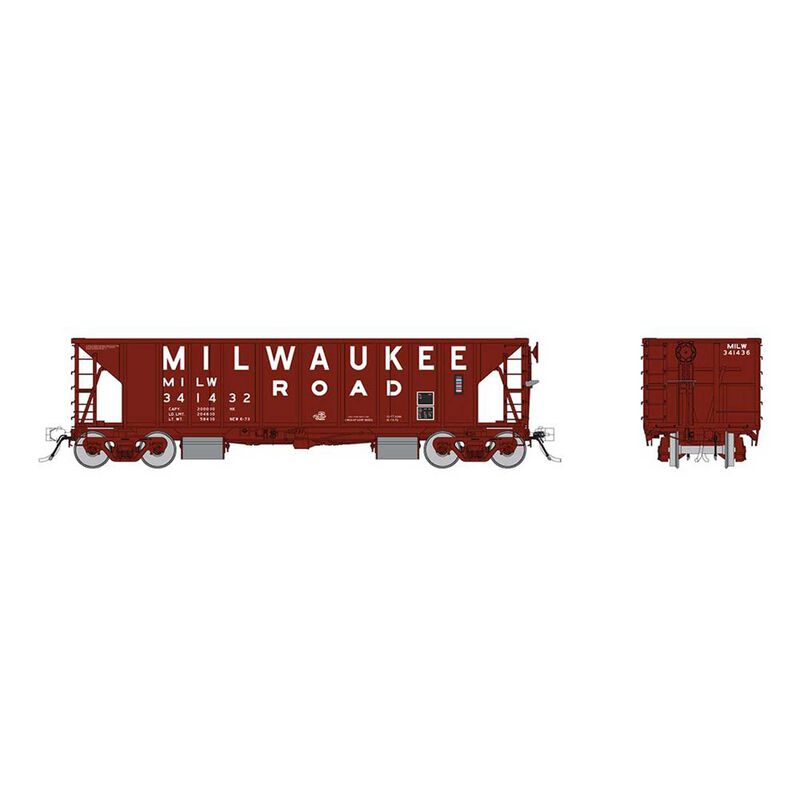 HO NSC Ballast Car: Milwaukee Road: Single Car