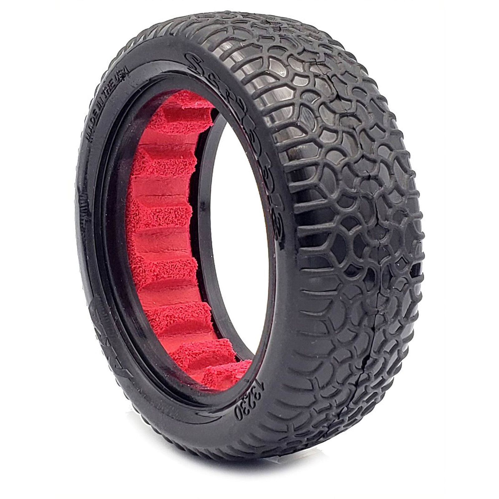 1/10  Scribble 2.2" 2WD Buggy Soft Longwear Front Tires, Red (2)