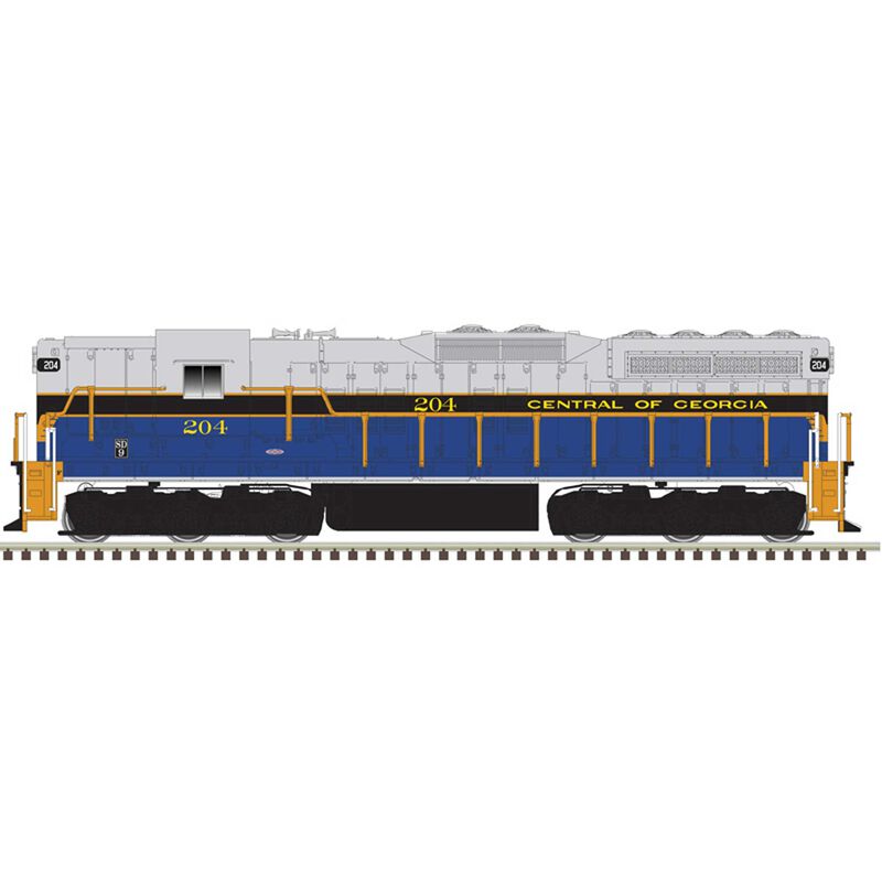 Classic N SD-9 Silver Loco Central of Georgia 204