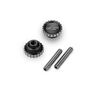 Aluminum 4-40 Future Thumb Nuts with Set Screws, Black (2)