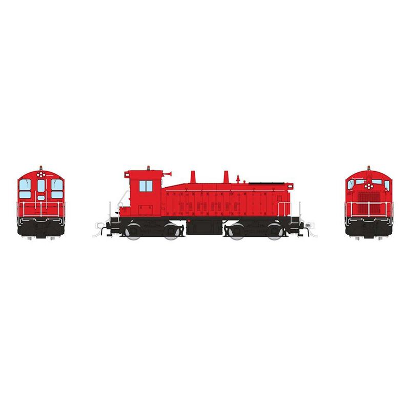HO EMD SW9 (DC/Silent): Industrial Red