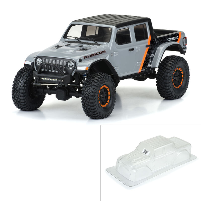 1/10 2020 Jeep Gladiator Clear Body 12.3" (313mm) Wheelbase Crwlrs