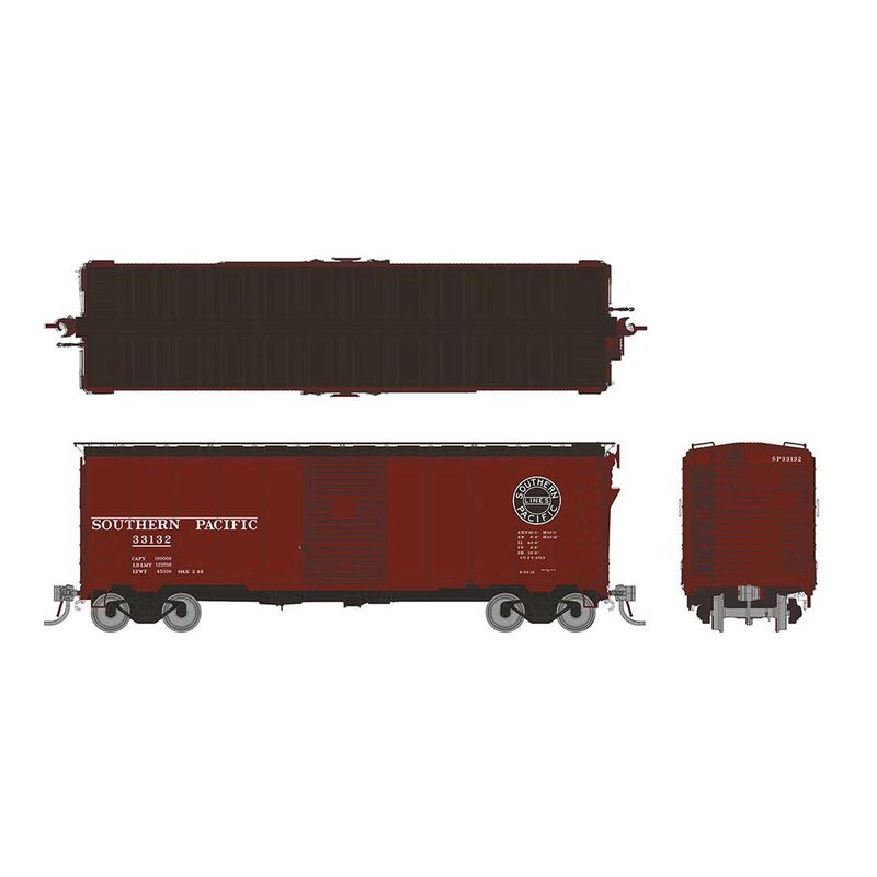 HO 1937 AAR 40ft Boxcar - Square corner: SP (6)