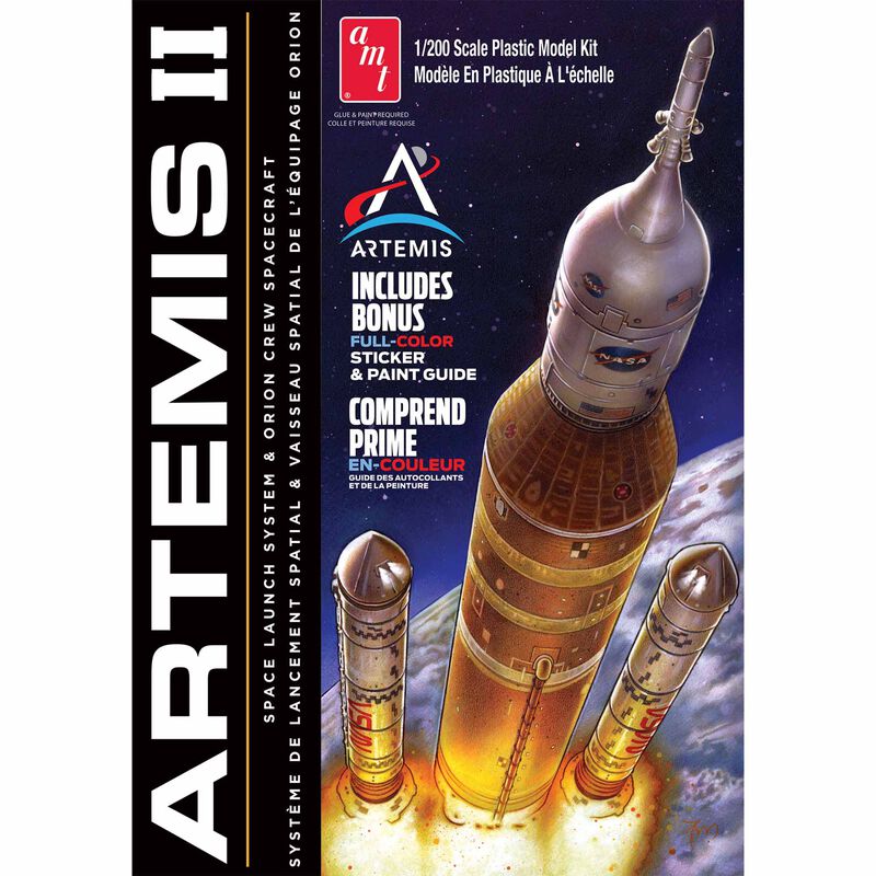 1/200 Artemis II Rocket Model Kit with Stickers