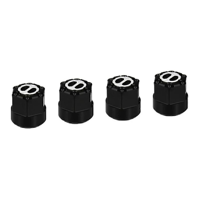 Hot Racing M2 Aluminum Lock Hub Wheel Nuts, 1/30 Axial SCX30 (4)