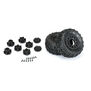 1/10 Trencher X Front/Rear 2.2"/3.0" SC Mounted 12mm Black Raid (2)