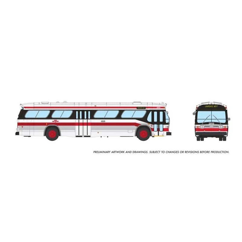 HO 1/87 New Look Bus (Deluxe): TTC - Modern scheme: #2855