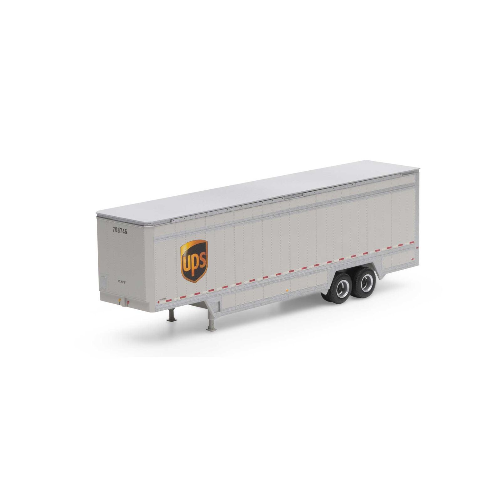 HO 40' Drop Sill Parcel Trailer, UPS/Logo #708745