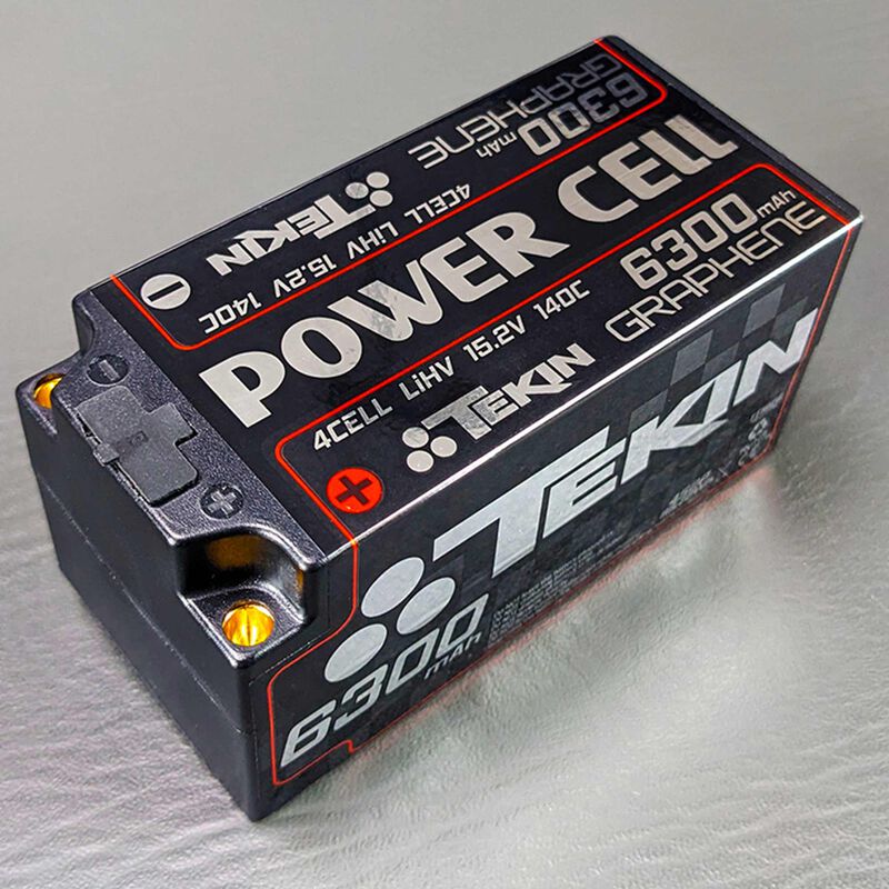 15.2V 6300mAh 4S 140C Brick Shorty LiHV Battery: 5mm bullets