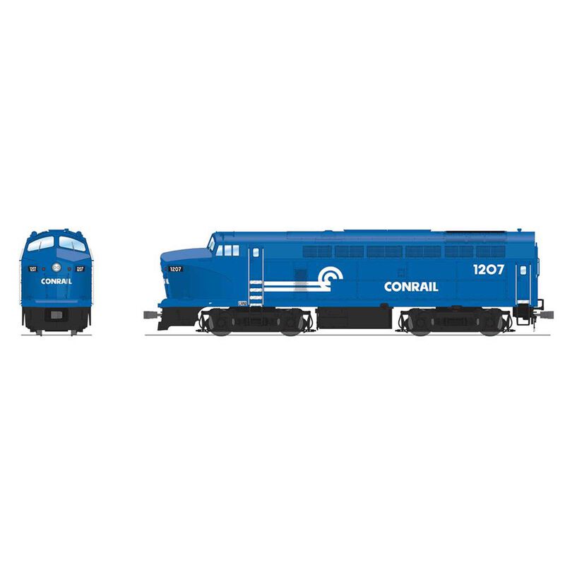 HO RF-16 Sharknose Locomotive A CR 1207 Conrail Blue