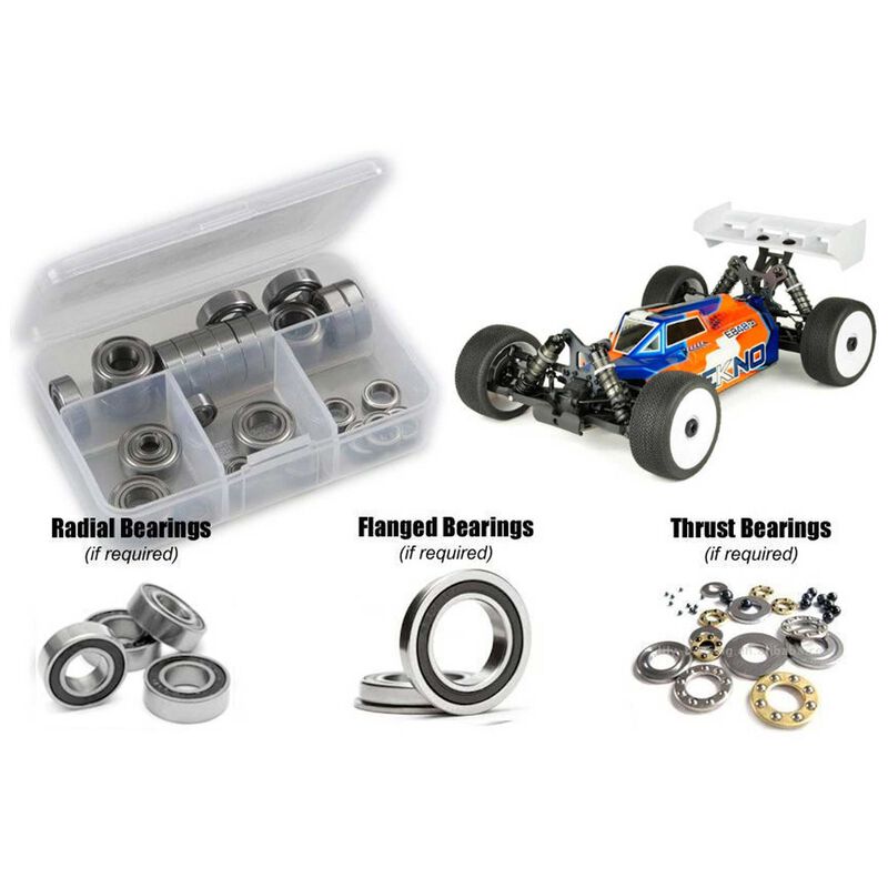 Rubber Shielded Bearing Kit, 1/8 Tekno EB48 2.1