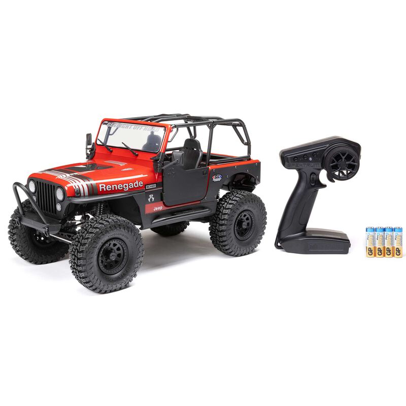 Axial SND1/10 SCX10 III Jeep CJ-7 4X4 RTR Brushed Rock Crawler, Red