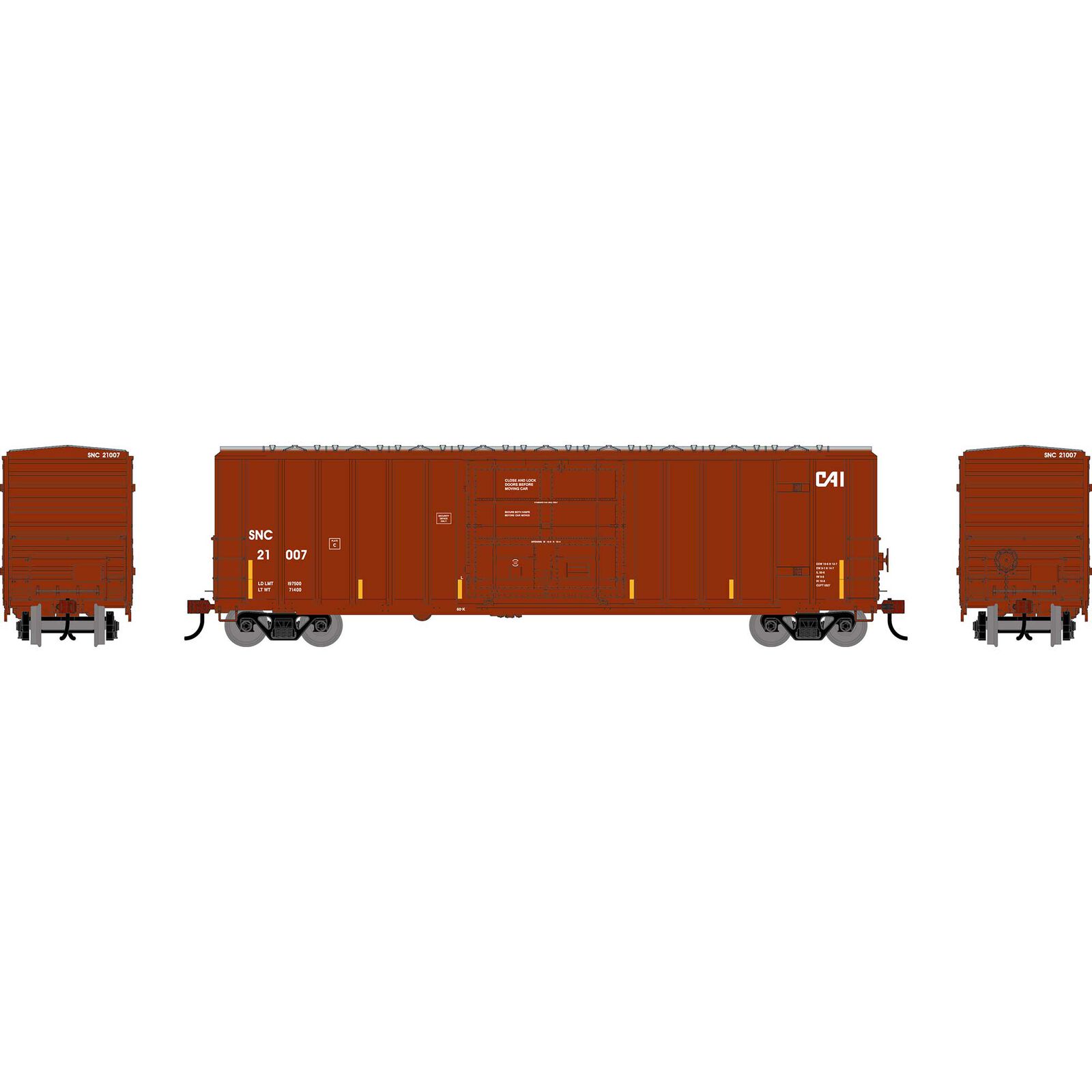 HO ATH 50' FMC 5327 12' Plug Door Box Car, SNC #21007