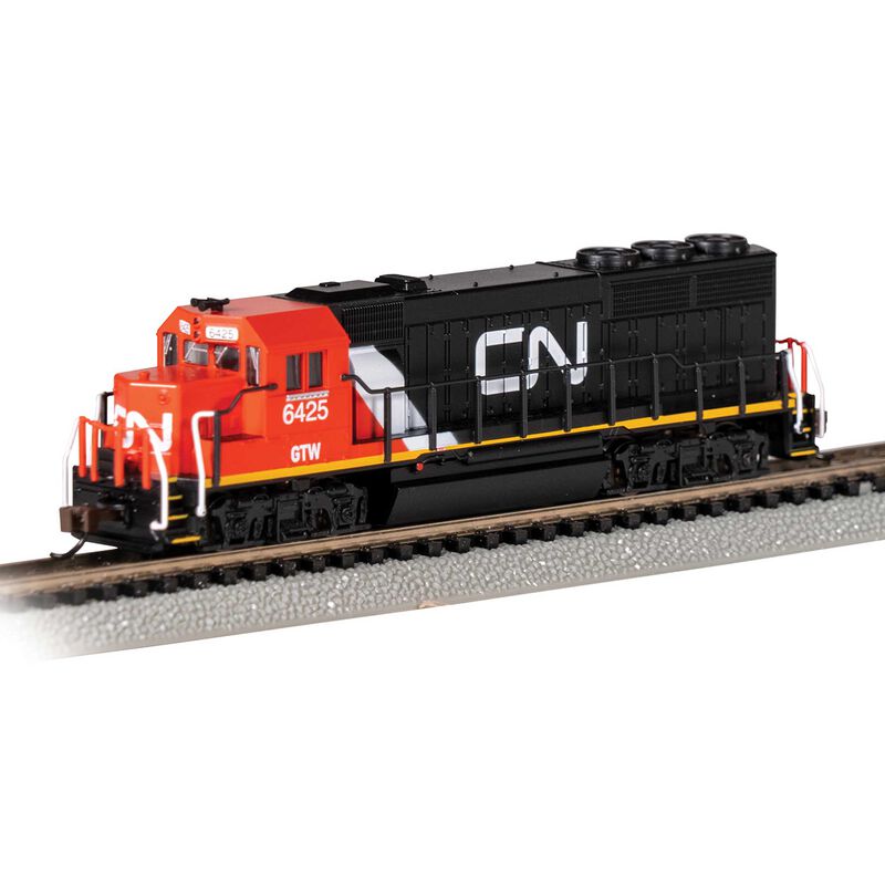 EMD GP40 Diesel Locomotive - CANADIAN NATIONAL #6425 (GTW; without dynamic brakes) - N Scale
