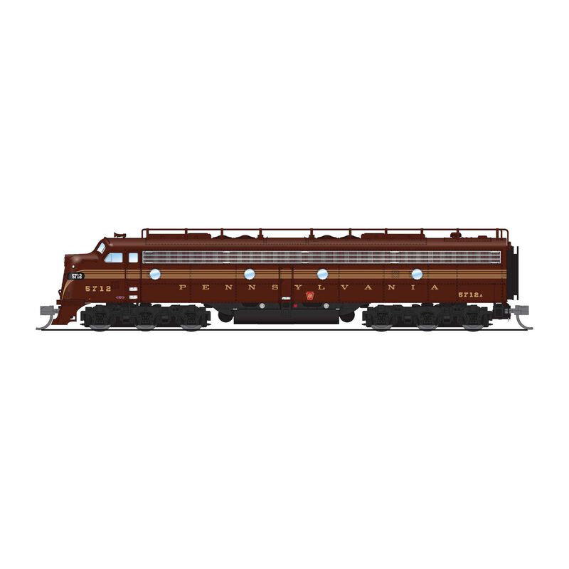 N EMD E8A Locomotive, PRR 5716, Tuscan 5-stripe
