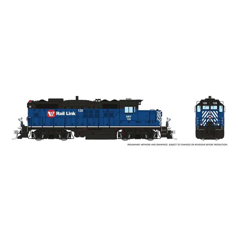 HO GP9u DC/DCC/Sound: Southern Rwy of BC: #128