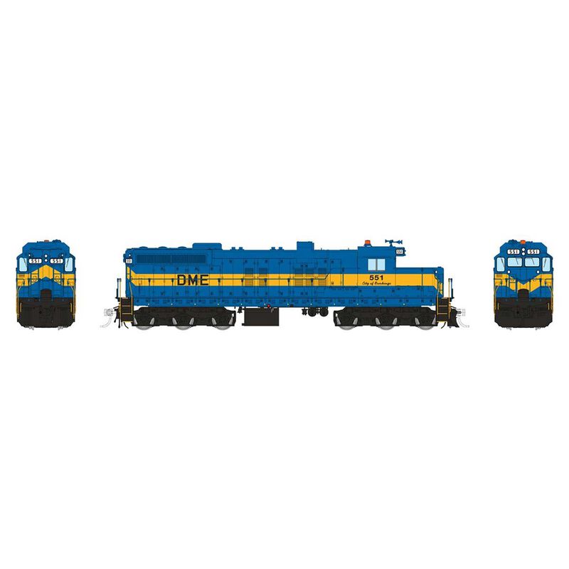 HO EMD SD10 Locomotive with DCC & Sound: Dakota, Minnesota & Eastern: #551