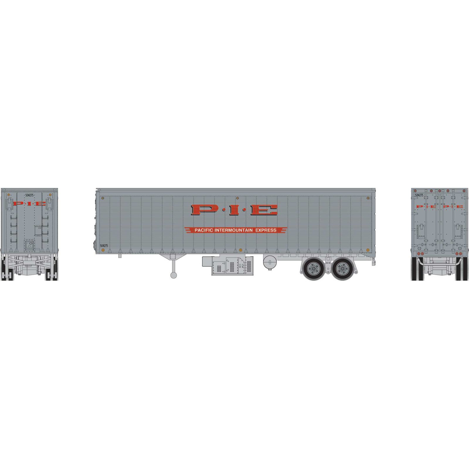 HO 40' Trailer, Pacific Intermountain Express #504275