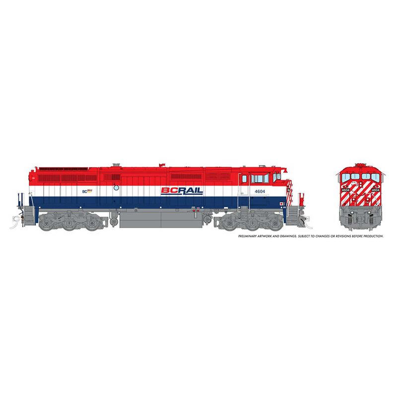 HO Dash8-40CM Locomotive, BCR #4607