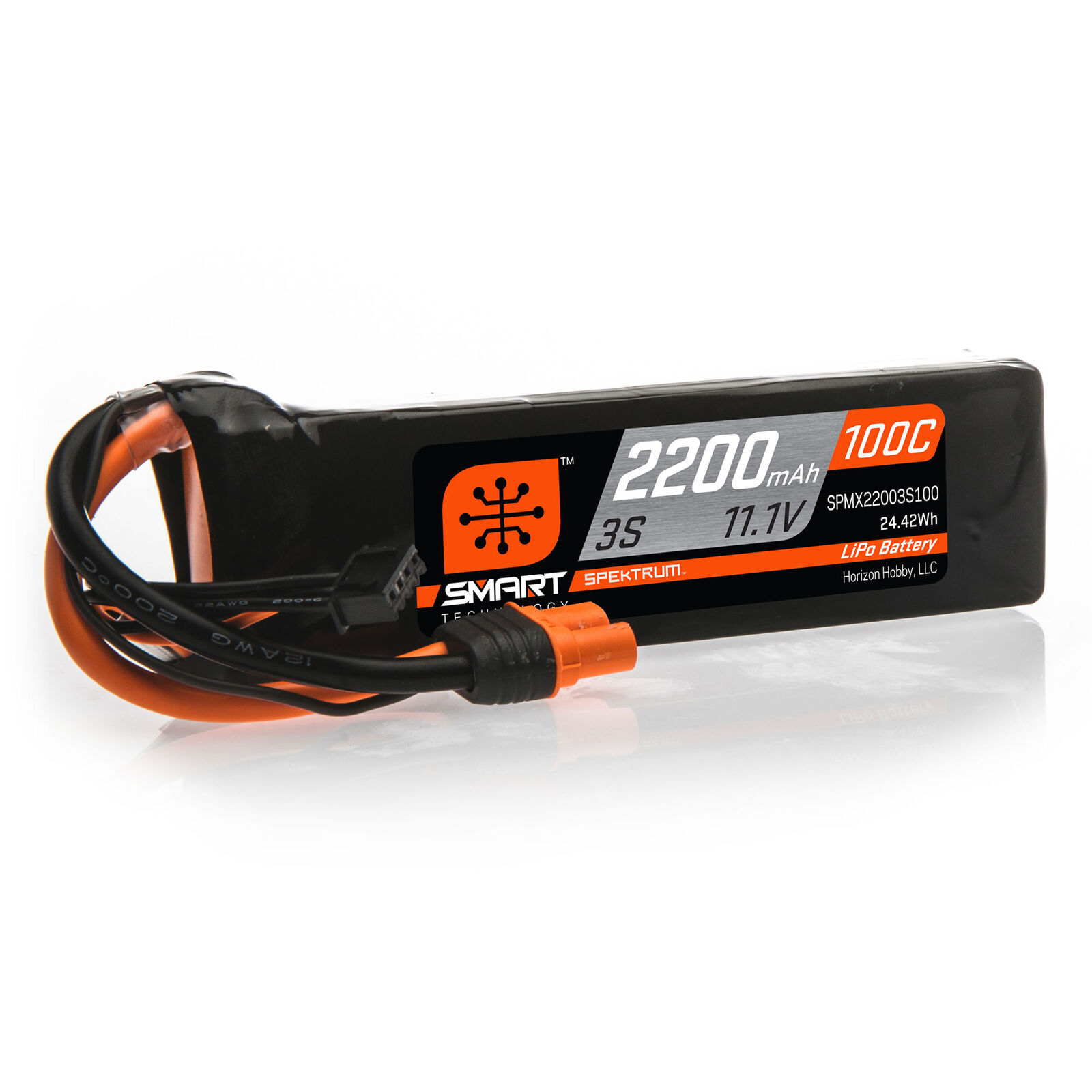 11.1V 2200mAh 3S 100C Smart LiPo Battery: IC3