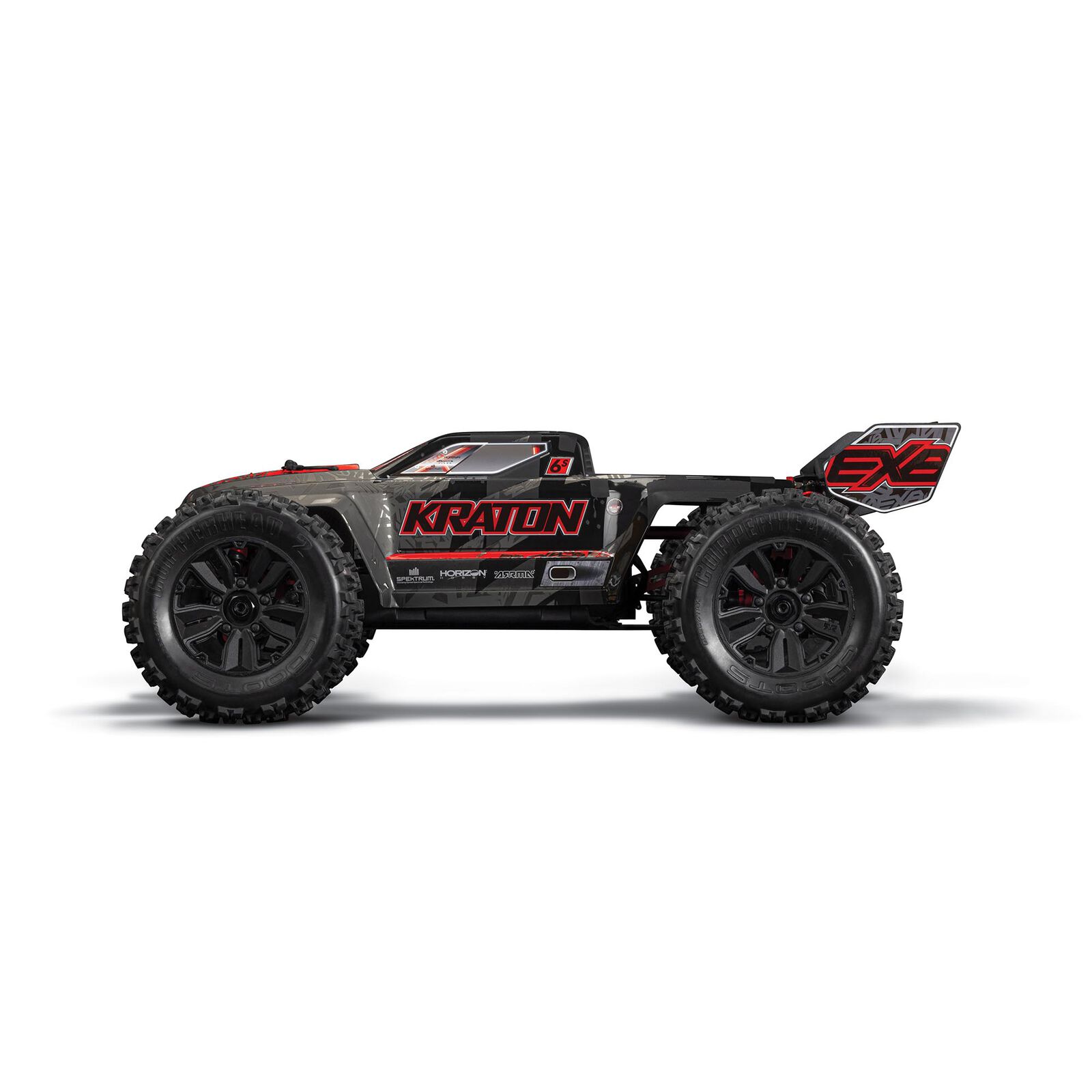 Kit Ruote Anteriori E Posteriori Per ARRMA KRATON 6S BLX 1/8 RC (Nere)