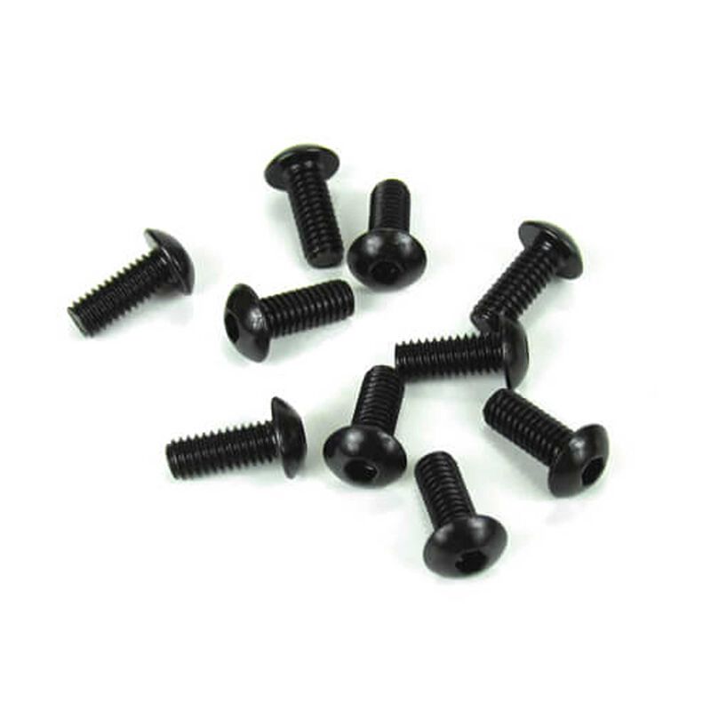 M4x10mm Button Head Screws, Black (10)