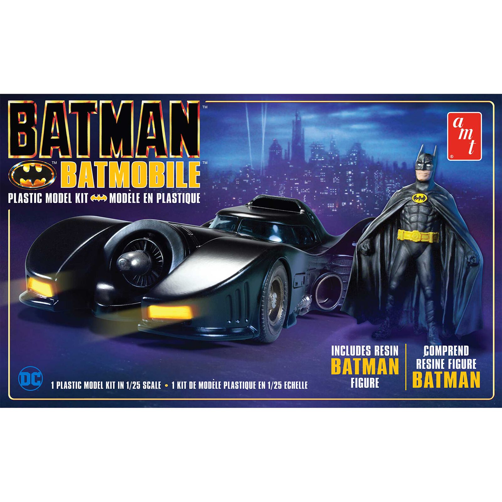 1/25 1989 Batmobile with Resin Batman Figure Model Kit