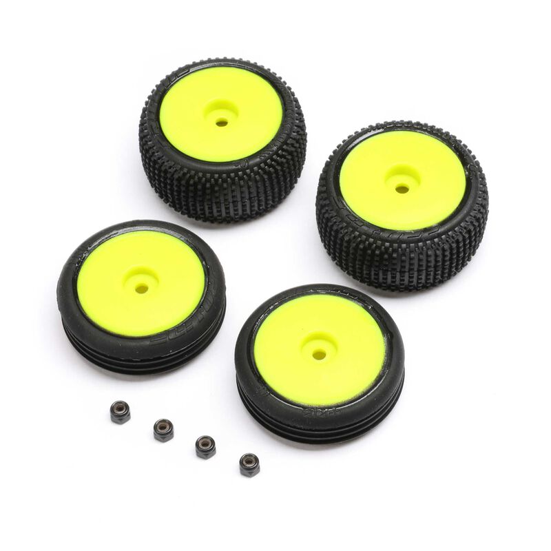 Tires &amp; Wheels Mounted, Yellow: Micro-B