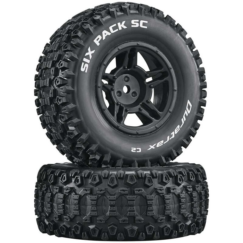 Six-Pack SC C2 Mounted Tires: Slash 4x4 Blitz Front Rear (2)