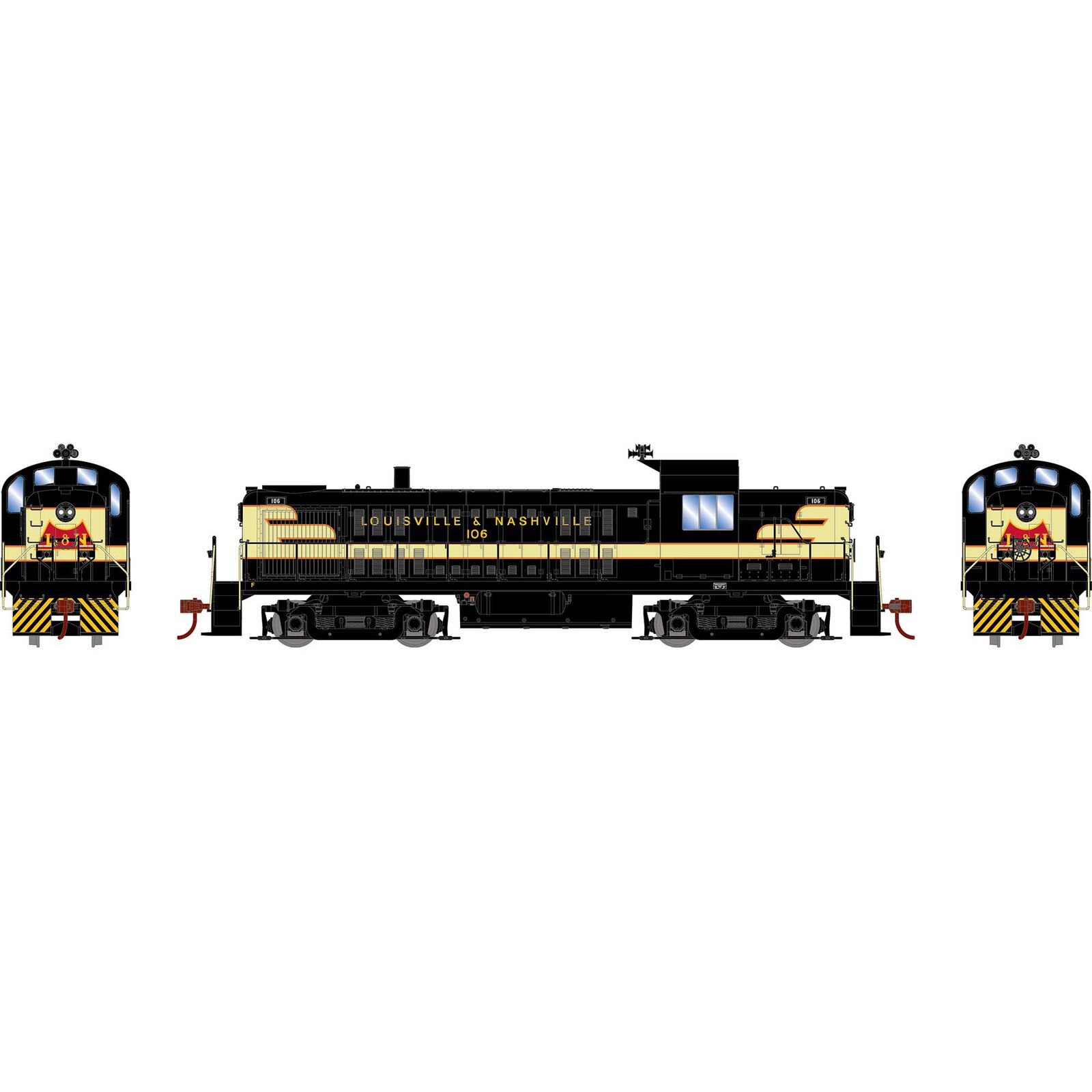 HO ATH RS-3 Locomotive w/DCC & Sound, LN #106