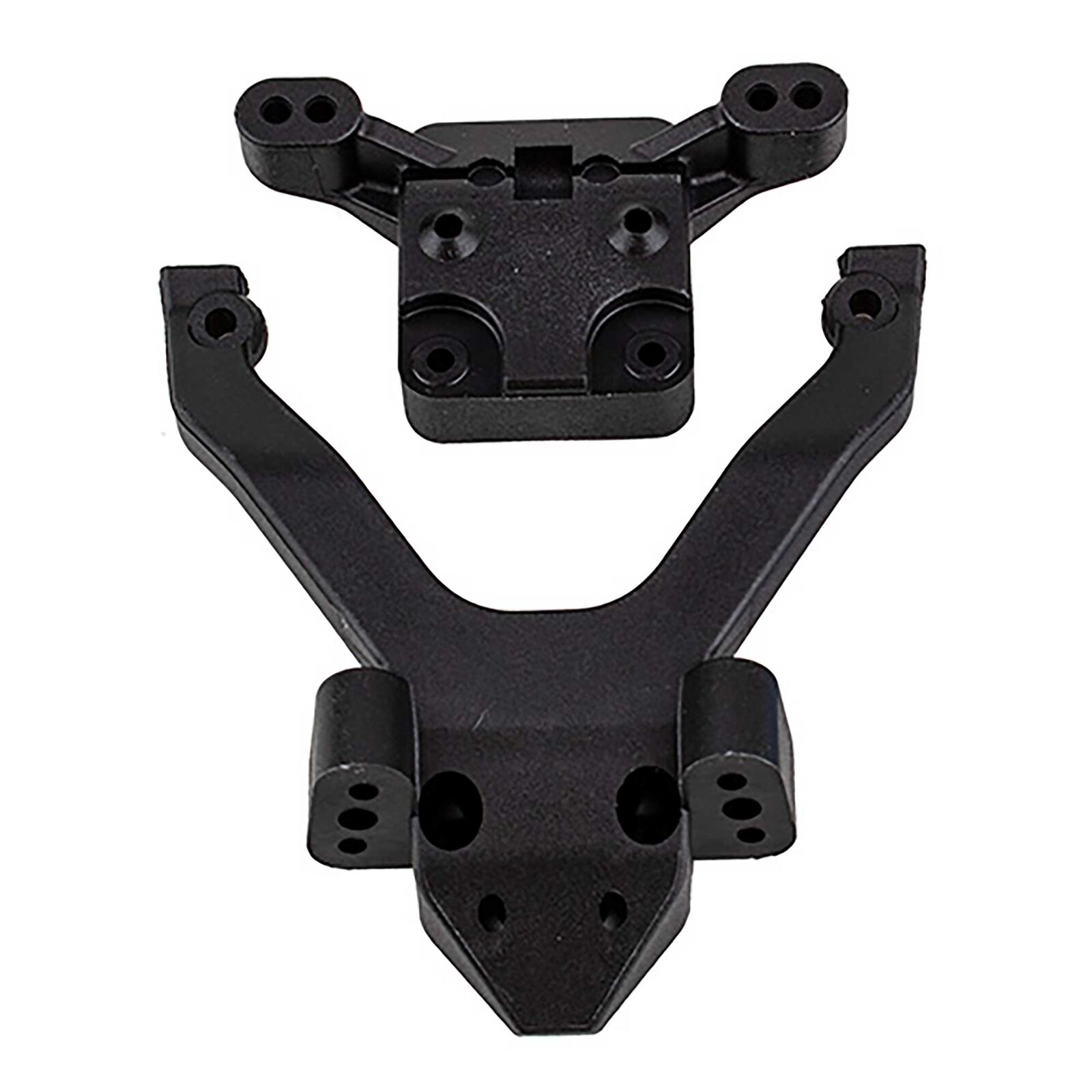 Top Plate & Ballstud Mount, 1/10 Team Associated RC10B6.4