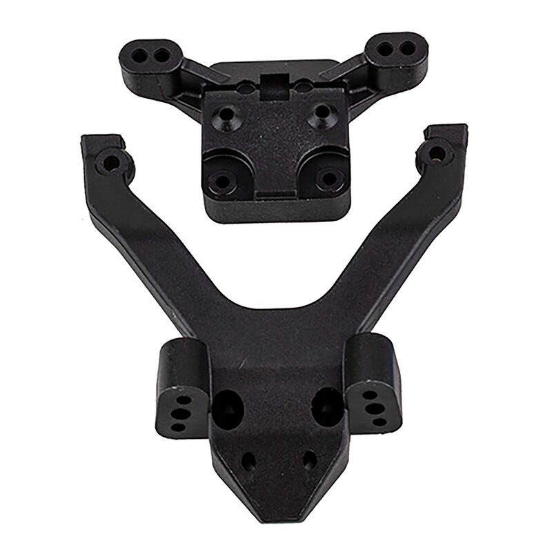 Top Plate & Ballstud Mount, 1/10 Team Associated RC10B6.4