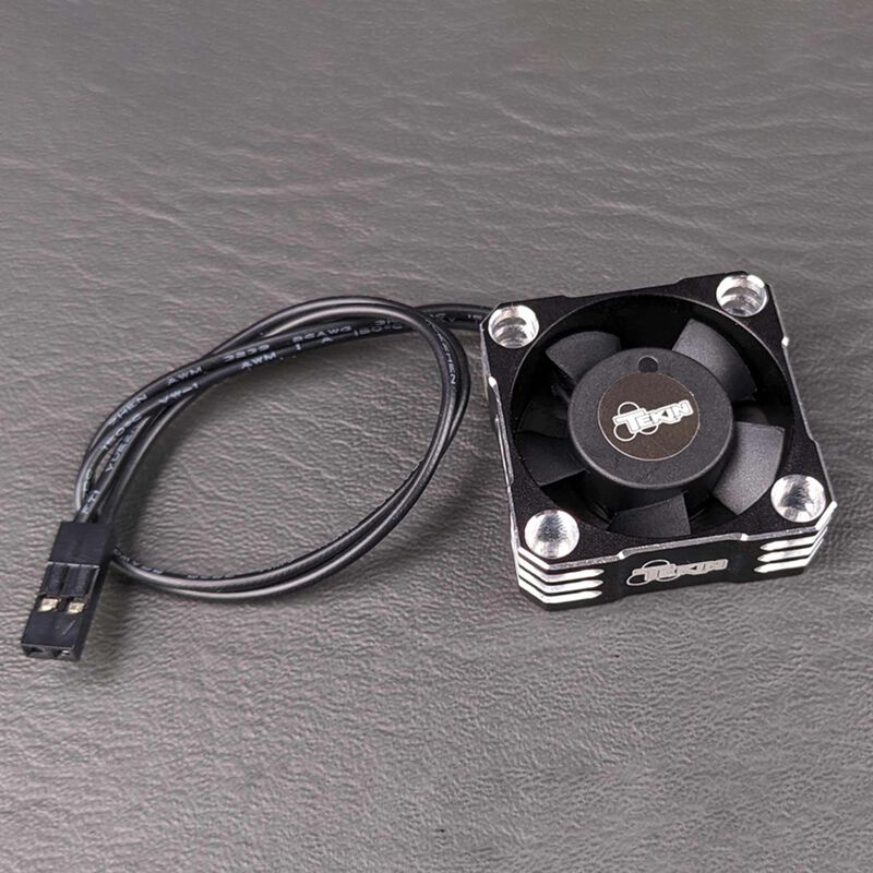 Fan 30x30x10 Hiflow Black / Silver, 2pin 180mm