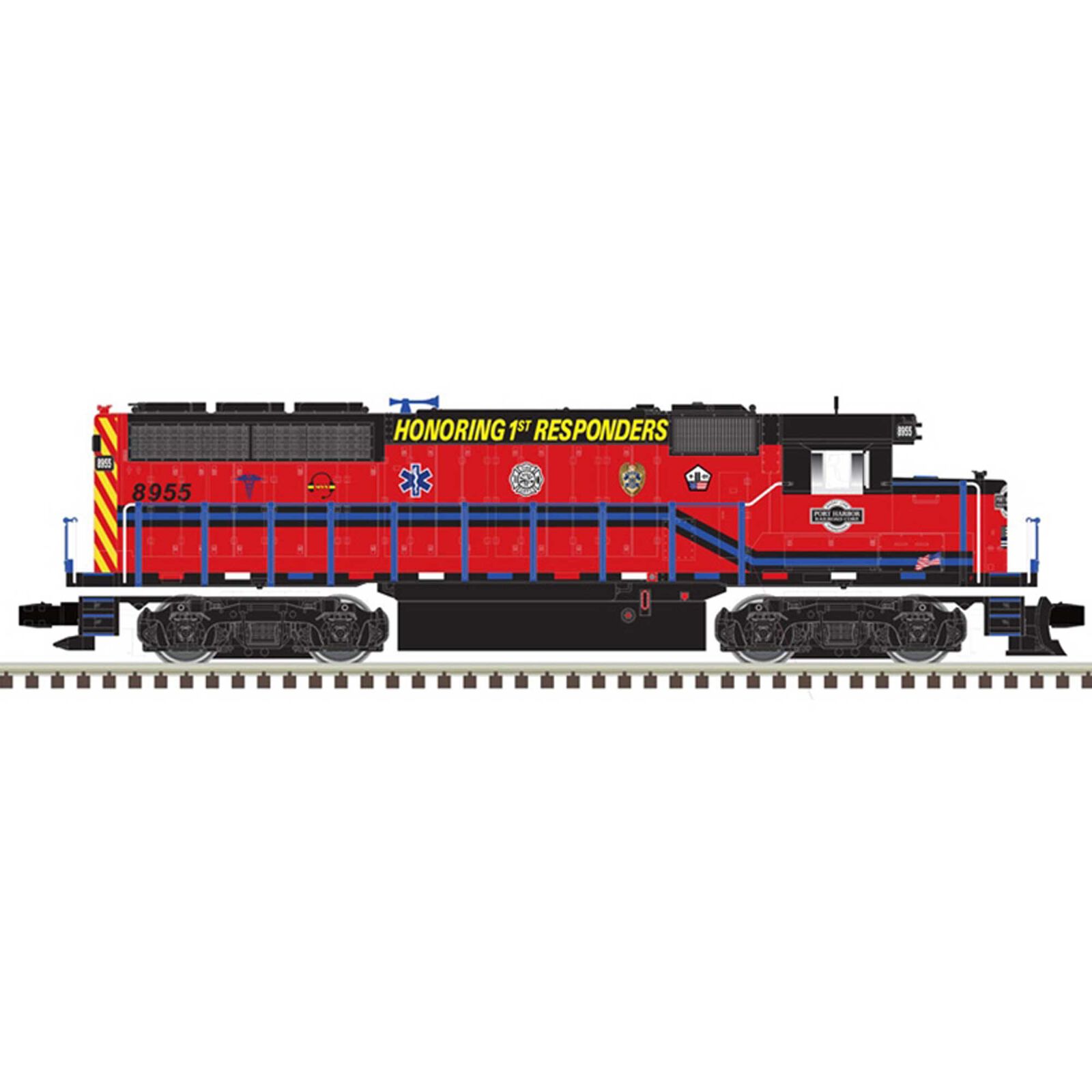 O SD 40 Loco Port Harbor "1st Responders" 8955