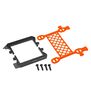 B6.3 Carbon Logo Cargo Net Battery Brace, Orange