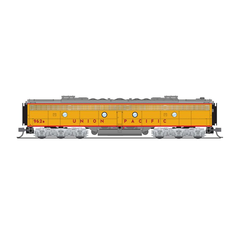 N EMD E9B Locomotive with DCC & Sound, UP 970B, Yellow & Gray