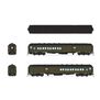 HO Scale Coach-Baggage Combine, Unlettered, Pullman Green