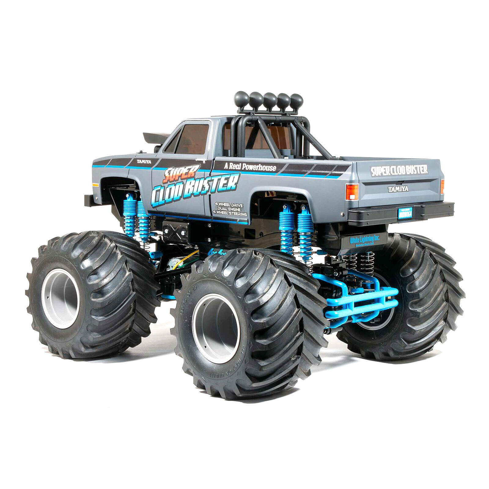 Tamiya 1/10 Super Clod Buster 4X4 Monster Truck Kit, Grey (Limited 