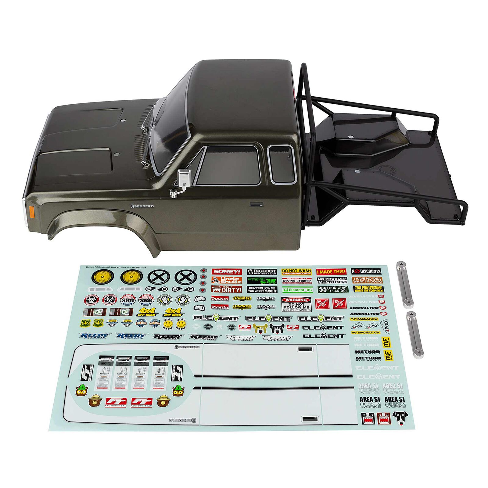 1/10 Pre-Painted Sendero HD Titanium Body Set