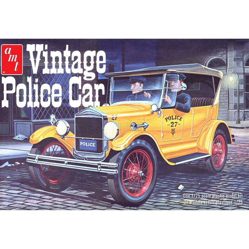 1/25 1927 Ford T Vintage Police Car Model Kit