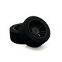 1/10 32mm Wide Pre-Mounted Drag Tires, High Grip X Compound (2)