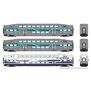 HO BiLevel Commuter Car METLK Ribbon Set #2
