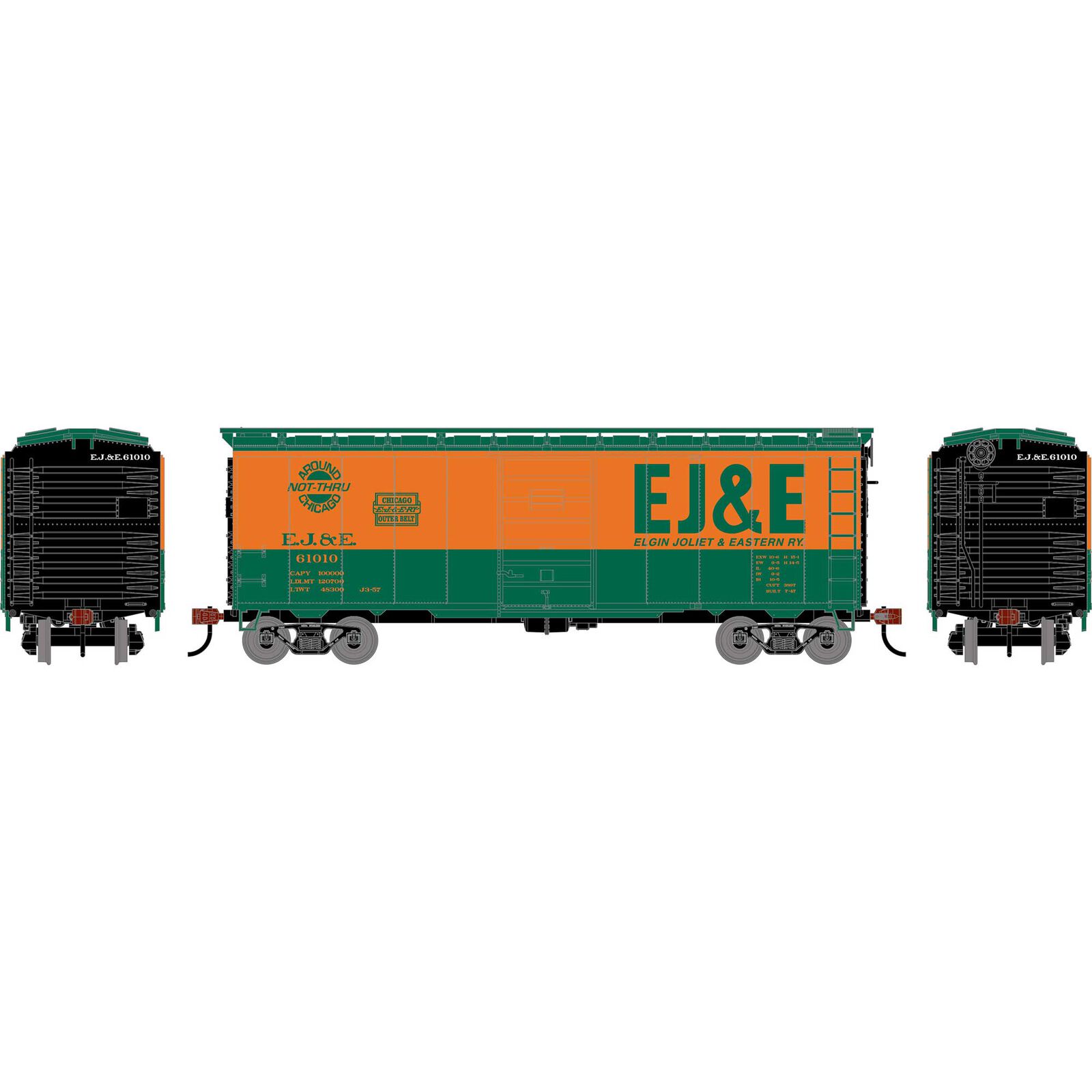 HO ATH 40' Superior Door Box Car, EJE #61010