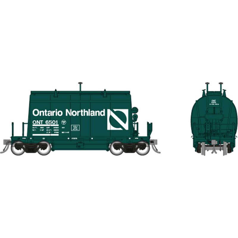 HO Short Barrel Ore Hopper: ONR Progressive Green