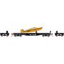 HO 40' Flat Car with Plane, D&RGW # 23077