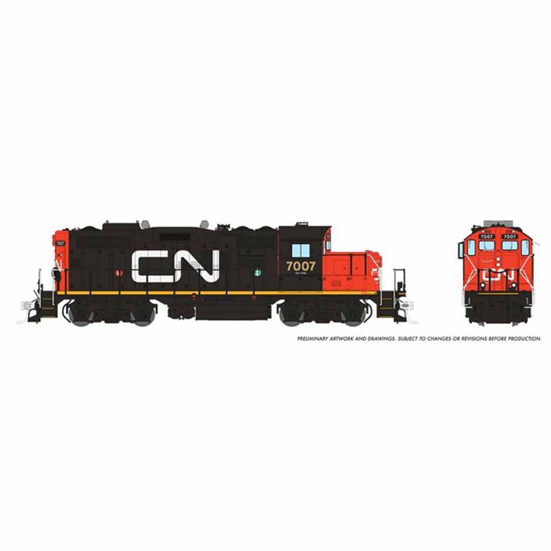 HO GP9rm Locomotive, CN #7007