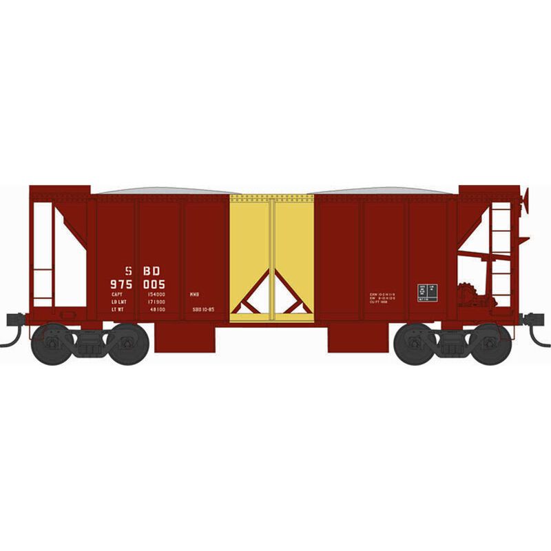 HO 70-Ton 2-Bay Ballast Car, SBD #975022
